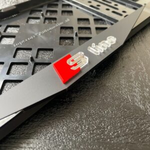 Audi S line kentekenplaathouder Zilver spiegel